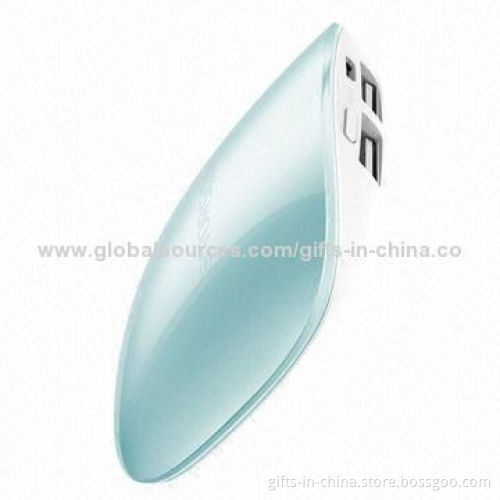 Promotional USB Power Bank, 3,000mAh with Li-polymer Battery/Dual-USB Output